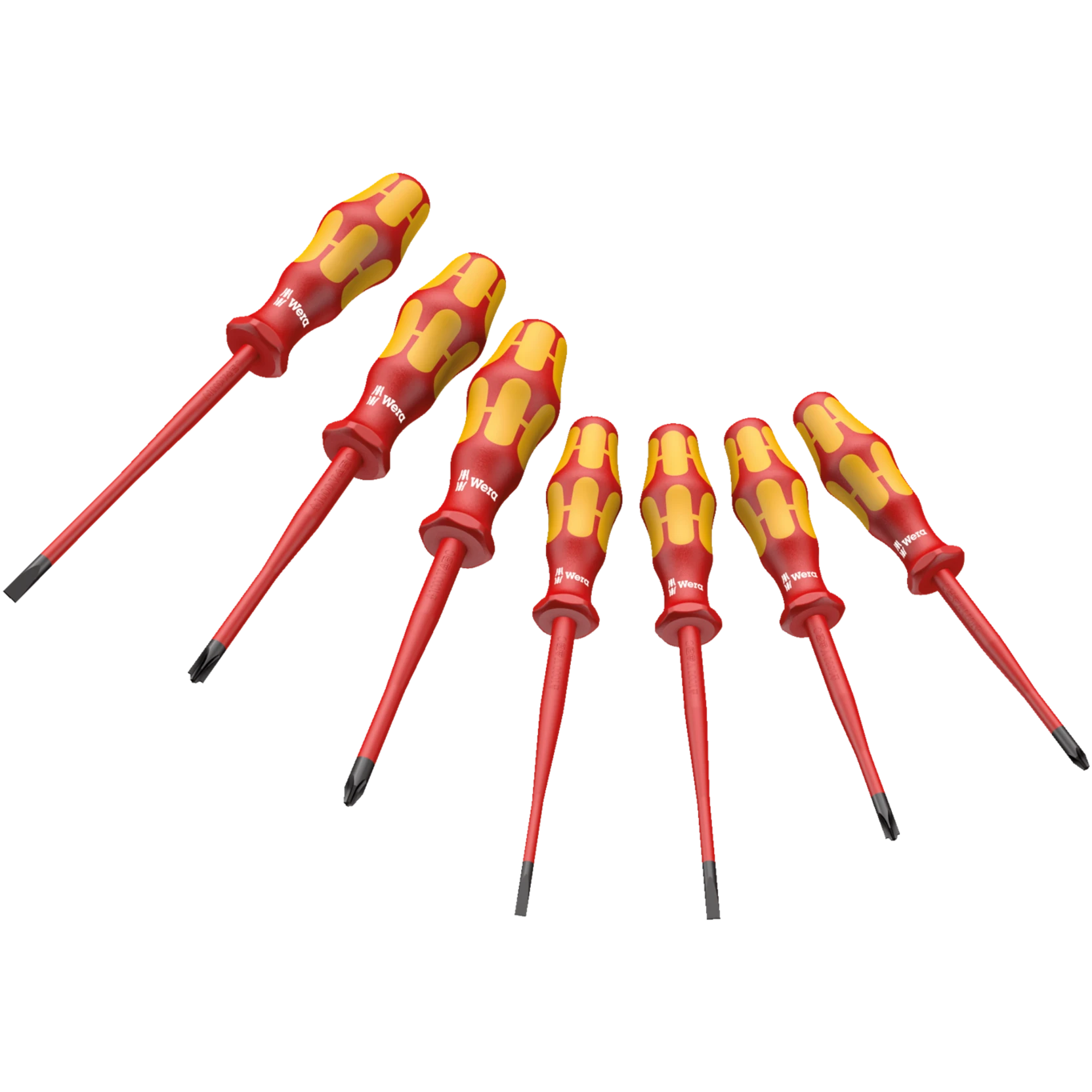160 iSS/7 Screwdriver set Kraftform Plus Series 100. With reduced blade diameters and smaller handle diameters (05135961001)
